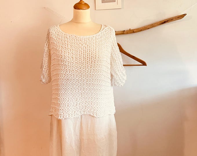 Top in maglia morbida e ampia in cotone di Piera Romeo