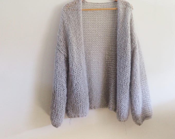 Mohair cardigan chunky and oversize