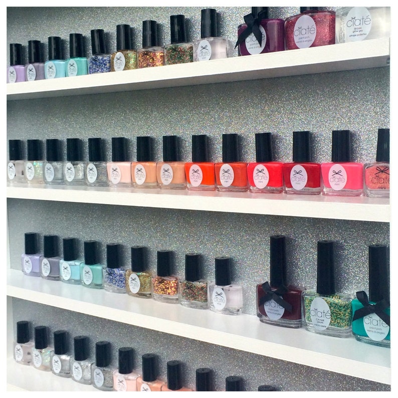 Small Nailpolishrack Nailpolishwall Nailpolishstorage Trendwall White