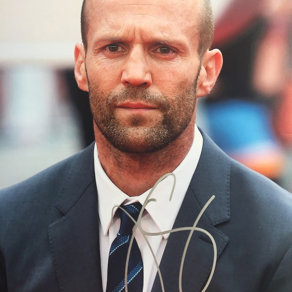 Authentic Jason Statham Signed 8 1/4x11 Autographed Photo w COA, Fast and Furious, Transporter, The Mechanic, Parker, The Meg, Deckard Shaw
