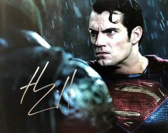 HENRY CAVILL SUPERMAN MAN OF STEEL SIGNED PHOTO PRINT AUTOGRAPH POSTER