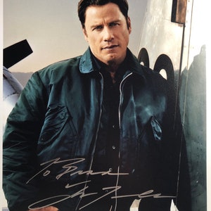 Authentic John Travolta Signed 8x10 Photo Autograph Grease, Pulp Fiction, Saturday Night Fever, Urban Cowboy, Welcome Back Kotter