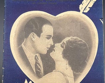 Rare 1926 French The Love Adventures of Rudolph Valentino Magazine Hollywood