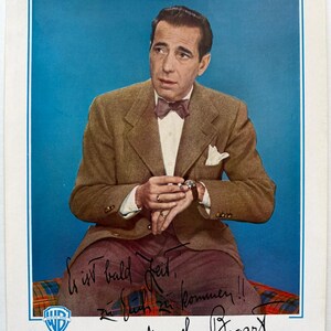 RARE 1949 Humphrey Bogart Photo / Poster German Warner Brothers Promotional Casablanca Maltese Falcon Treasure Sierra Madre Petrified Forest