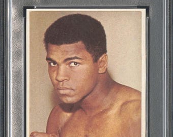 1966 DC Thompson Hornet Cassius Clay Card PSA Boxing Muhammad Ali Greatest, Heavyweight Champ, Boxing Card, Rookie