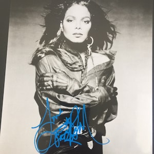 Janet Jackson POP Portrait Framed/Autographed Test Print Super Bowl 02