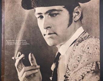 Rare 1923 Swedish Film Journalen Rudolph Valentino Magazine Gloria Swanson, Nita Naldi, Blood and Sand, The Sheik, The Eagle