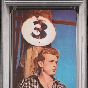 ULTRA RARE 1958 Shall Film Star Parade James Dean PSA 4 Pop 2! Jimmy Dean Rebel Without a Cause, East of Eden, Giant 1950’s James Dean Card