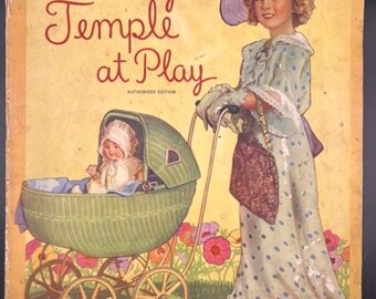 1935 Shirley Temple at Play Book Authorized Edition 1712, Heidi, Little Princess