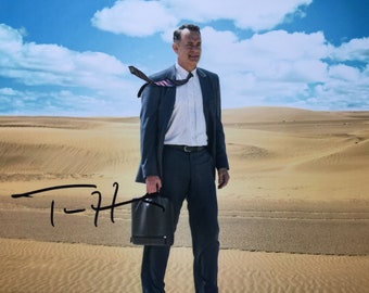 A Hologram for the King 8x10 Authentic Tom Hanks Signed Autographed Photo, w COA, Forrest Gump, Philadelphia, Toy Story, Mr. Rogers, Disney