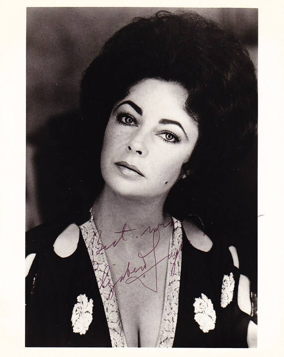 ELIZABETH TAYLOR Signed Autographed Reprint 8x10 Photo #1