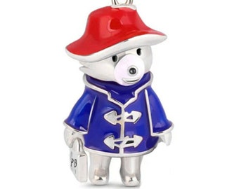 3564 - Oso Paddington - Charm colgante 'Paddington & P.B Briefcase' de plata de ley S925 genuina y nueva - Se adapta a todas las pulseras con dijes de marca