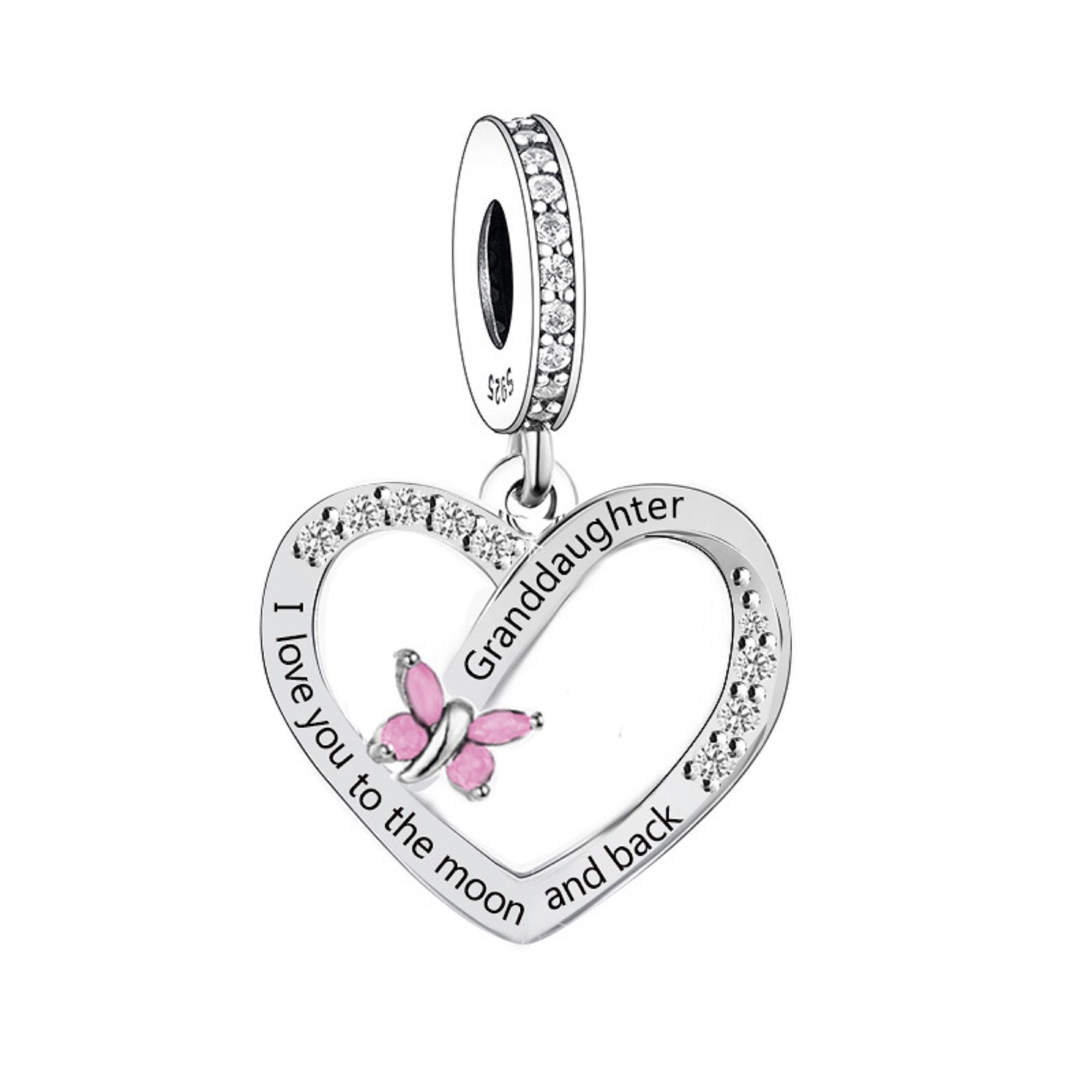 Amazon.com: LSxAB My Girl Nanny Charm Compatible with Pandora Charm Bracelet  Family Christmas Women Girls Grandma Granddaughter Family Love Heart Clear  CZ Birthday Anniversary: Clothing, Shoes & Jewelry