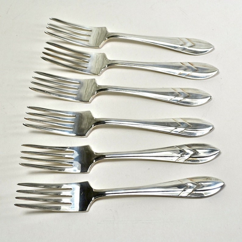 Silver Plated Dessert Spoons and Forks Set 13 Piece with Etsy