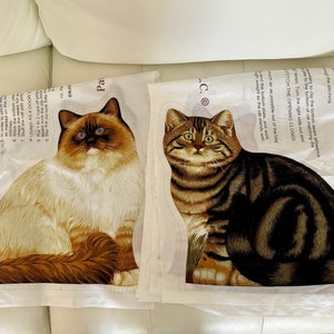 Realistic cat pillow cheap