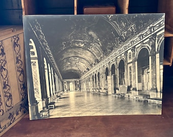 Antique Palace of Versailles Photo: c1880s Neurdein Freres Albumen Print