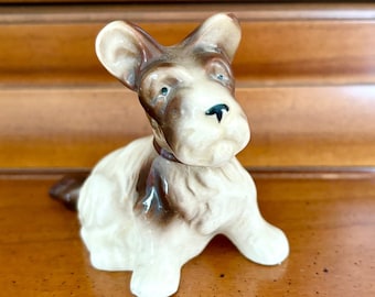 Vintage Porcelain Scottish Terrier Scotty Dog Figurine Marked Occupied Japan