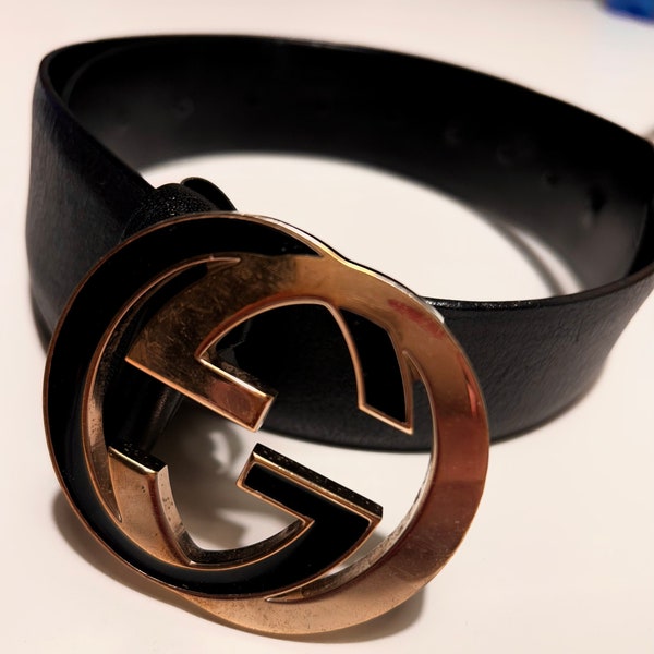 Gucci vintage leather belt