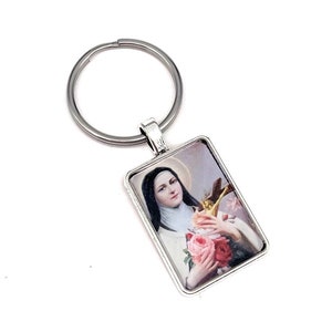 Saint Therese of Lisieux Portrait Key Chain