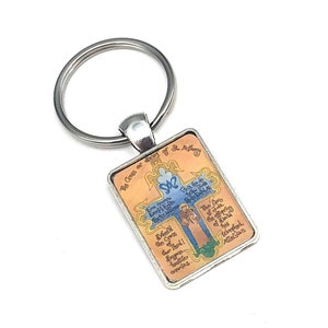 Saint Anthony Key Chain, Art by Dovetail Ink