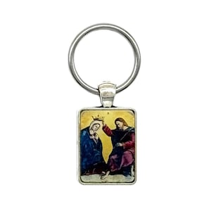 Coronation of the Virgin Key Chain