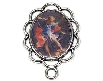 Saint Michael the Archangel Handmade Rosary Centerpiece
