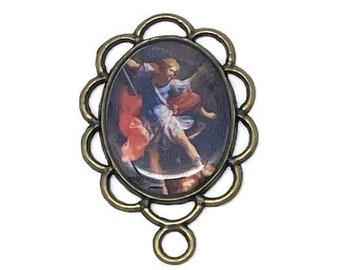 Saint Michael the Archangel Handmade Rosary Centerpiece
