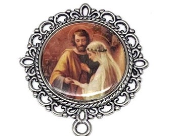 Marriage of the Virgin Handmade Rosary Centerpiece