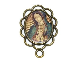 Our Lady of Guadalupe Handmade Rosary Centerpiece