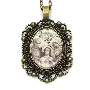 Holy Family Catholic Handmade Pendant