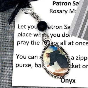 Saint Joseph of Cupertino Rosary Marker/Zipper Pull