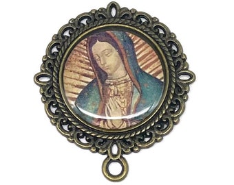 Our Lady of Guadalupe Handmade Rosary Centerpiece