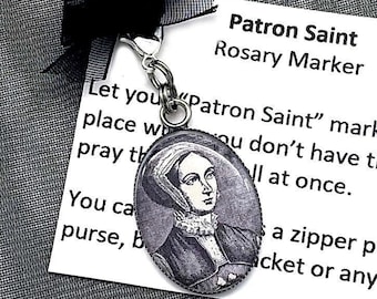 Saint Margaret Clitherow Rosary Marker/Zipper Pull/Stitch Marker