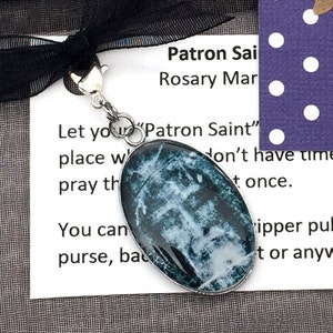 Medium Shroud of Turin/Holy Face of Jesus Medal/Rosary Marker/Zipper Pull/Stitch Marker
