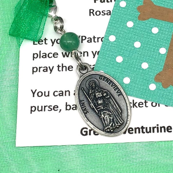 Saint Genevieve Rosary Marker