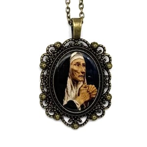 Saint Monica Catholic Handmade Pendant Necklace