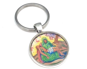 Pieta Key Chain, Art by DovetailInk