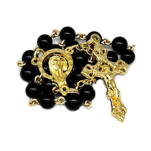 Handcrafted Black Onyx Car Rosary