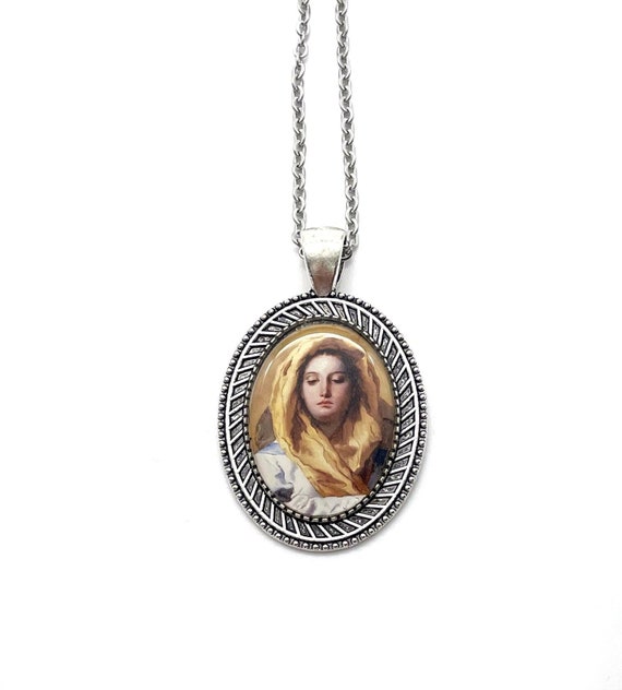 Buy Immaculate Conception Pendant Necklace in Silver Online in