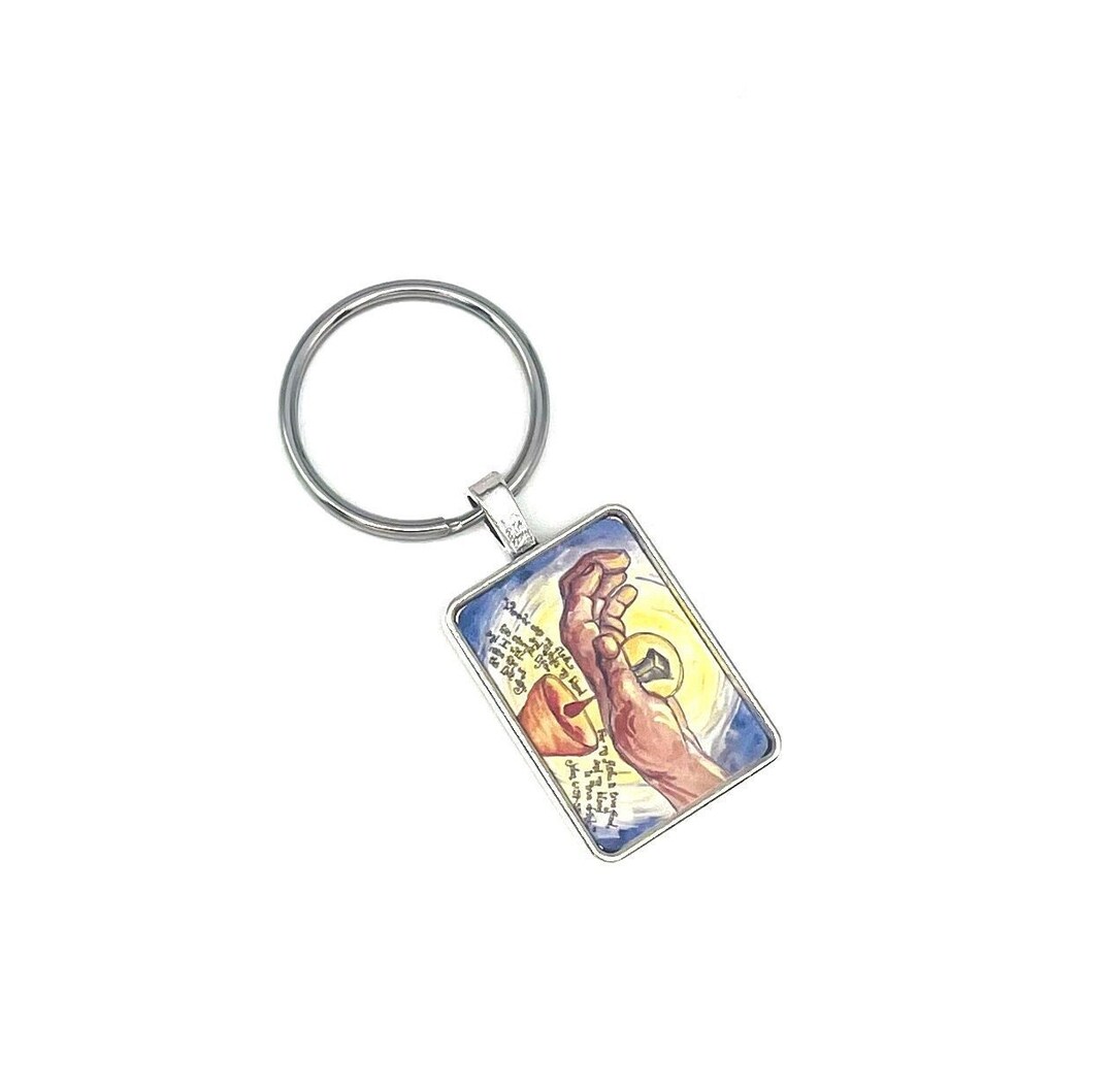 Real Presence Key Chain, Art by Dovetail Ink Etsy