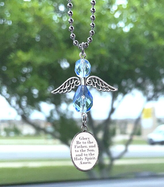Guardian Angel Rearview Mirror Decor Glory Be Etsy UK