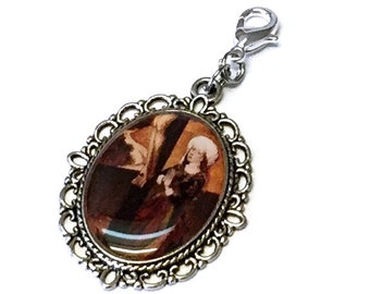 St Mary Magdalene at the Foot of the Cross Medal/Rosary Marker/Zipper Pull/Stitch Marker