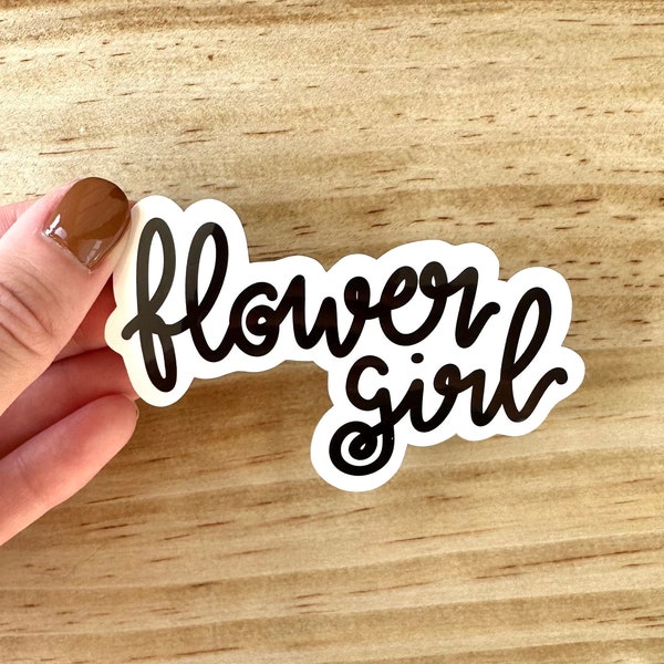 Flower Girl Sticker | Bridal Party Gift | Bridesmaid Proposal