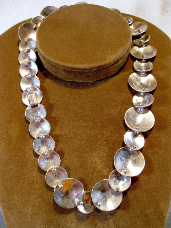 Excellent Artisan Signed Articulated Disks 80s Er… - image 8