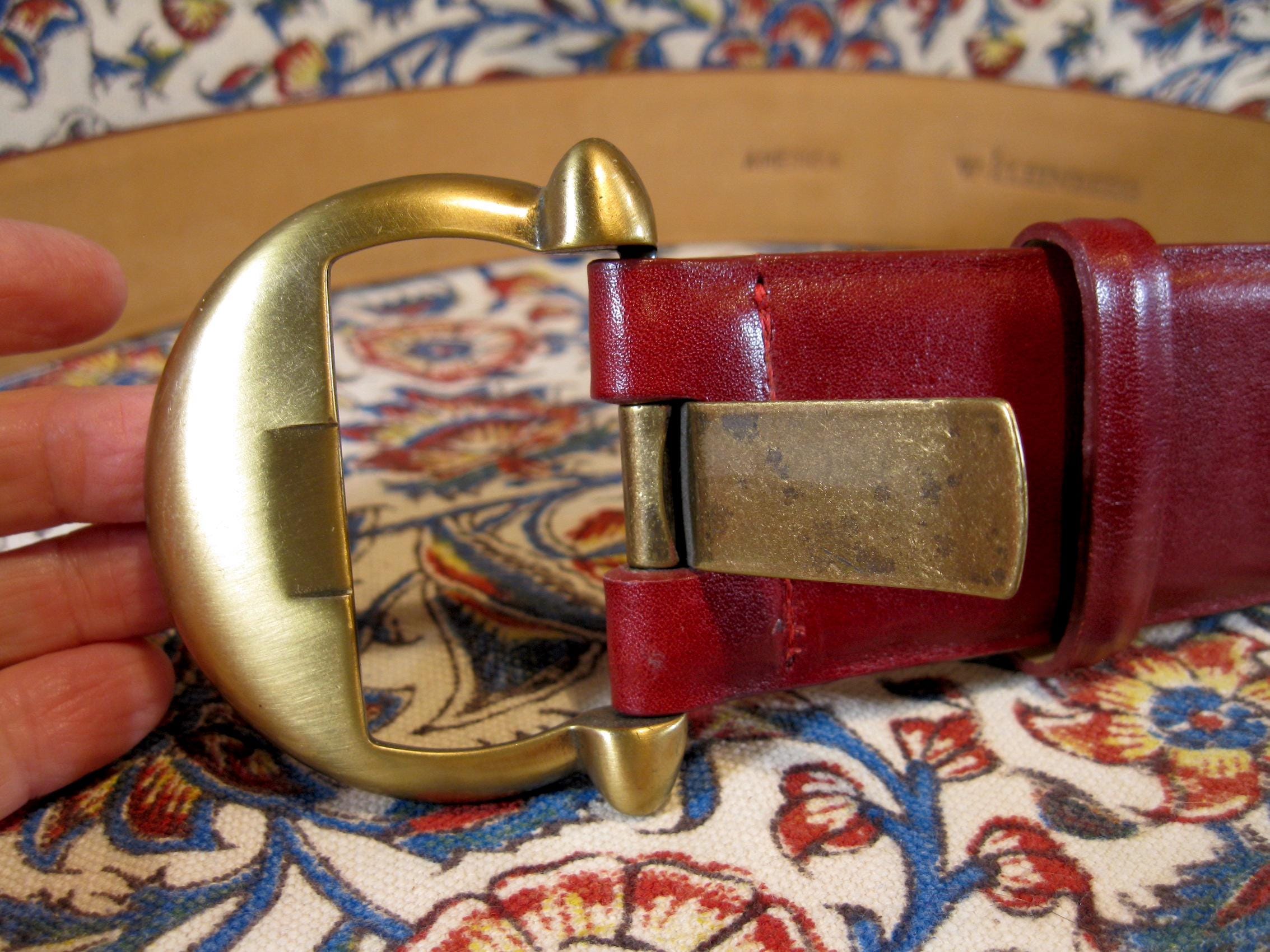 W. Kleinberg Red XS America Womans Leather Belt With  display picture 1