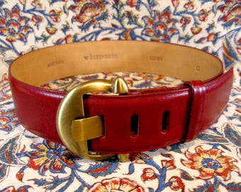 Gucci Double Taiga Head Buckle Leather Belt 70 28 037 1766 1424 Beige Authentic GUCCI Double Tiger Head Buckle Leather Belt 70・28  main image 2