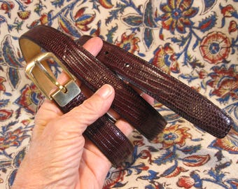 Authentic GUCCI Double Tiger Head Buckle Leather Belt 70・28  display picture 2