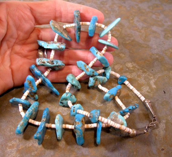 Excellent Southwestern Big Slab Turquoise and Pal… - image 2