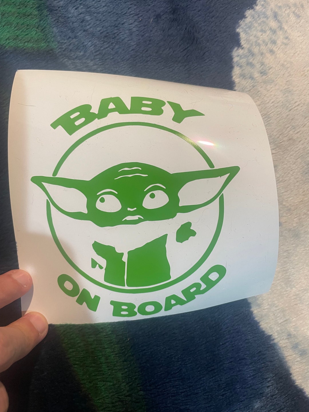 Baby Yoda Car Decal Etsy
