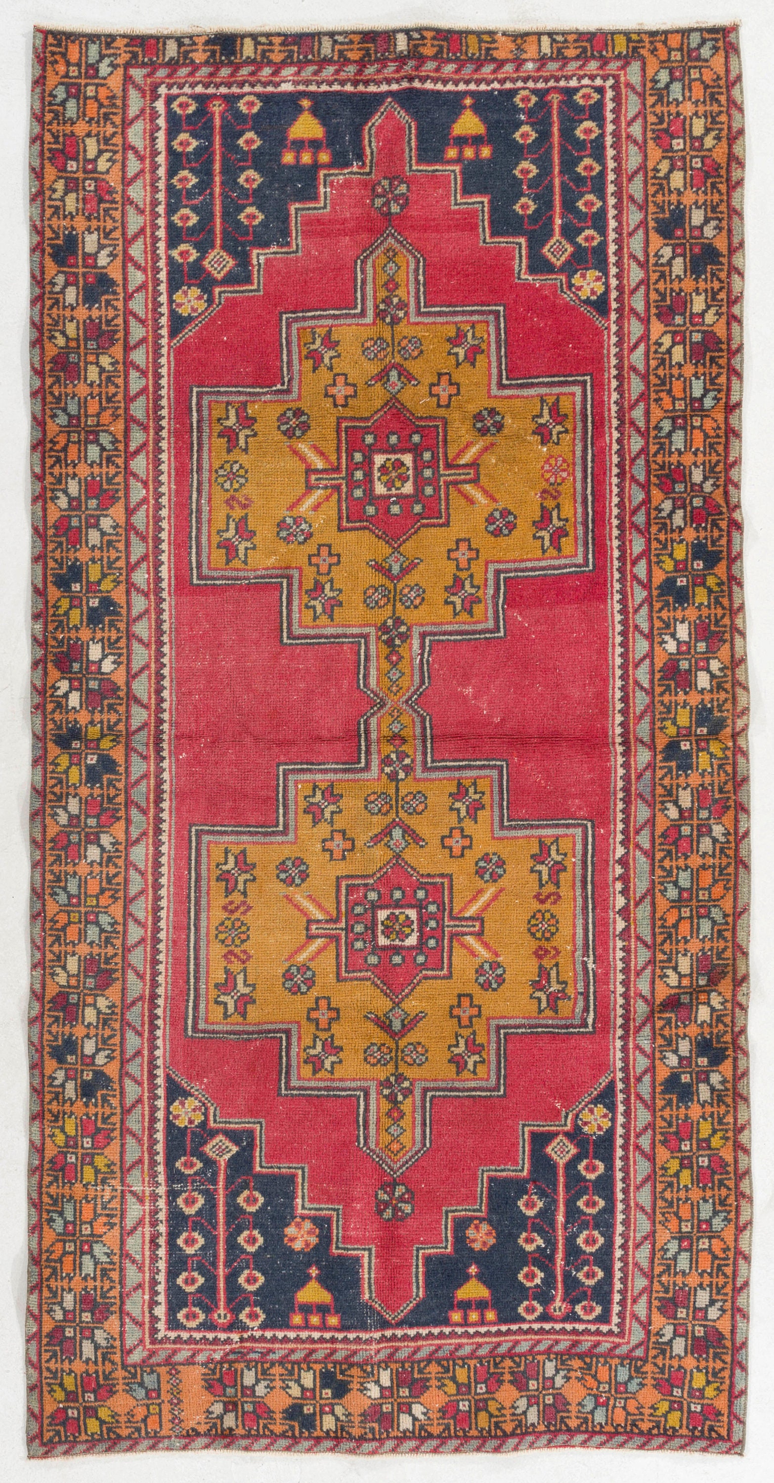 80.5×132\"Capricious” ViNTAGE TURKiSH RUG Mosaic - Vintage Turkish (4 x 6) – Richmond Rugs
